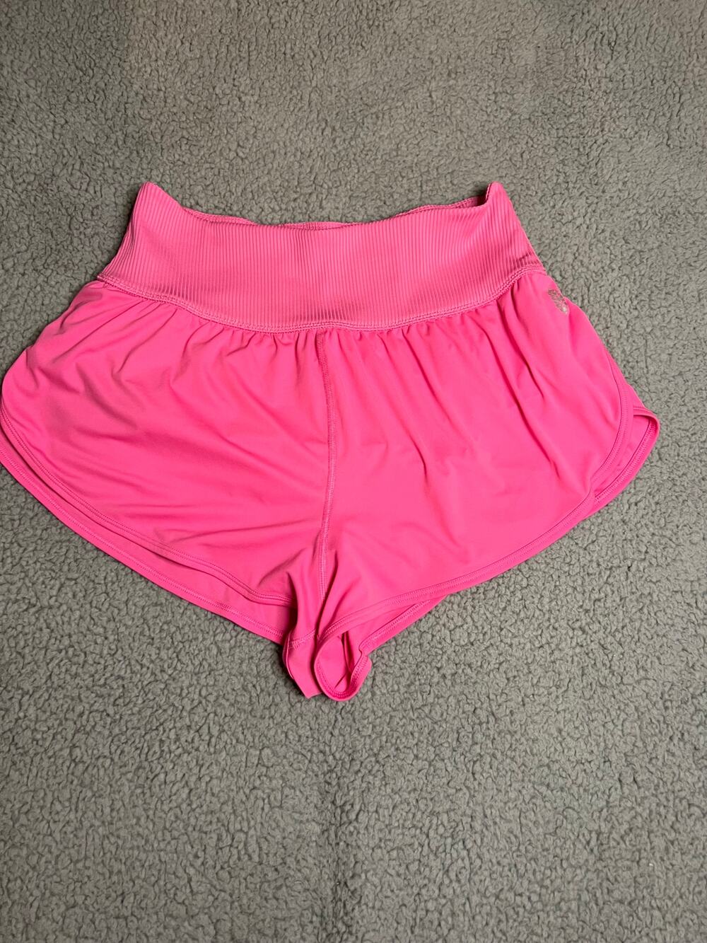 Free People Movement Game Time Shorts - Hot Pink - Size L  (B100108)